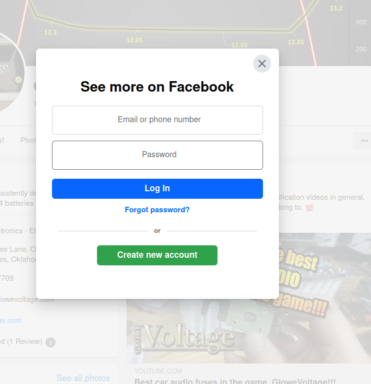 How to see facebook page without a facebook account - EndeavourOS 