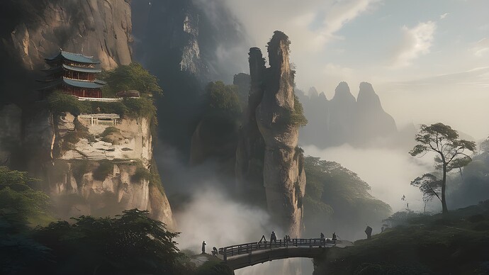 Mystical Landscape Mountains