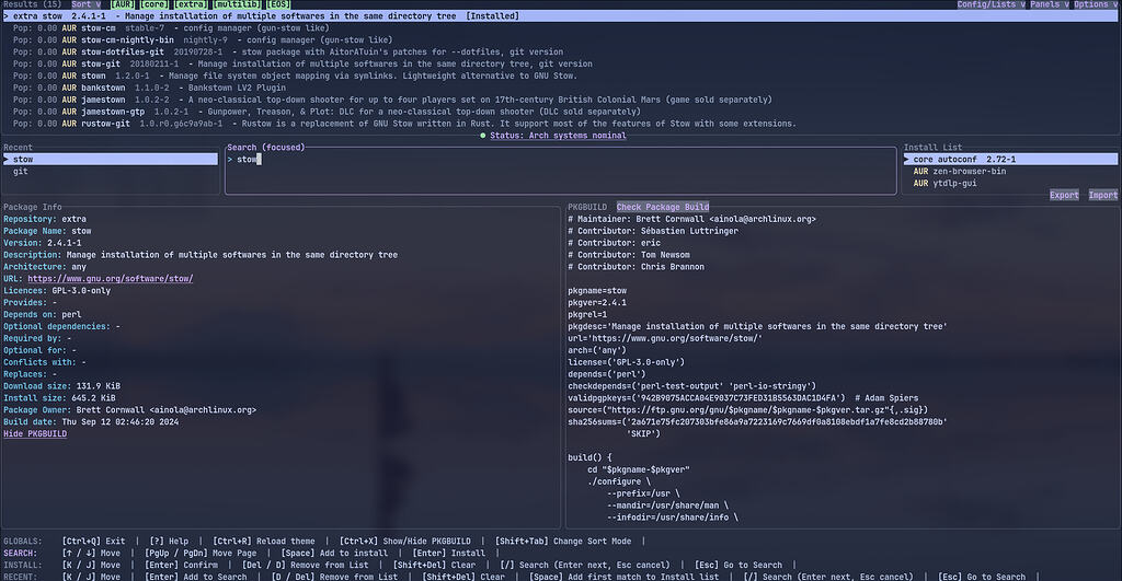 Pacsea: A new package Manager TUI - Community contributions - EndeavourOS