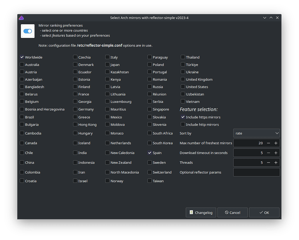 Error updating Arch mirrors from the Welcome app - EndeavourOS repo ...