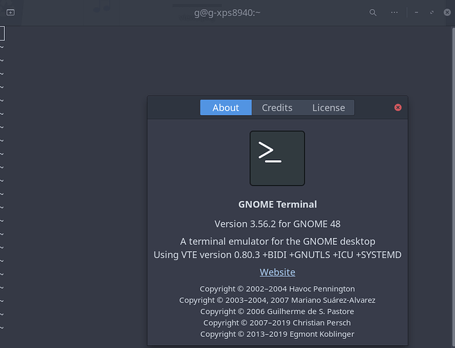 Doc Terminal Program Why is vi the Gnome Terminal? - Applications - EndeavourOS