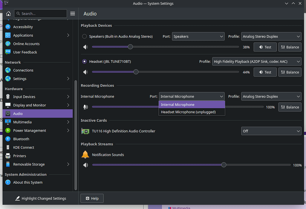 Bluethooth headset microphone not working Newbie EndeavourOS