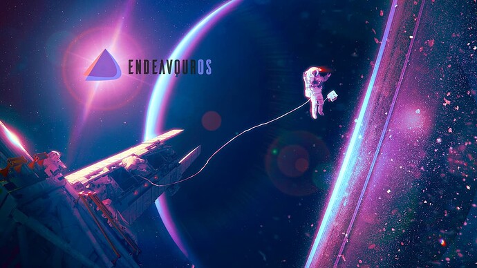 EndeavourOS_TetheredAstronaut