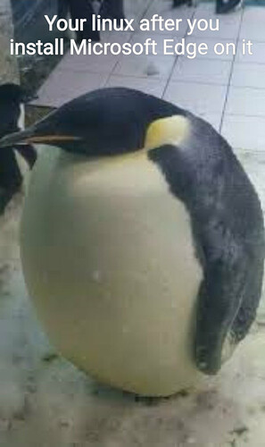 Depressed bloated penguin