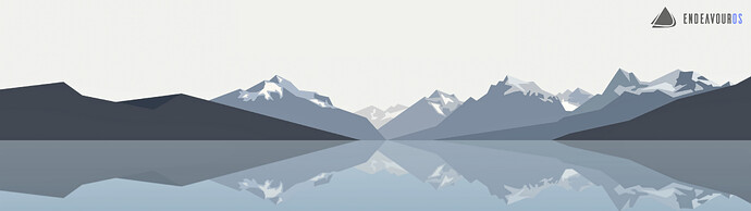 EndeavourOS_Minimalist_Mountains_Mod_3840x1080