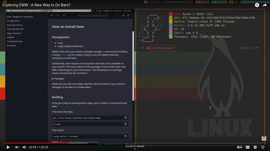 How to have in terminal? Plasma EndeavourOS