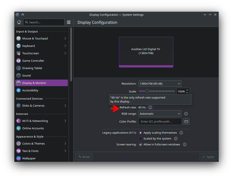 No Display Settings Plasma Endeavouros 3788