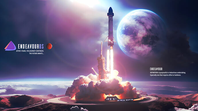 EndeavourOS_5YearAnniversaryISO_4k__3840x2160