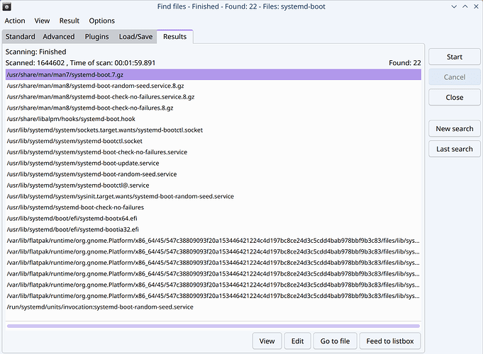 systemd-bootSearch