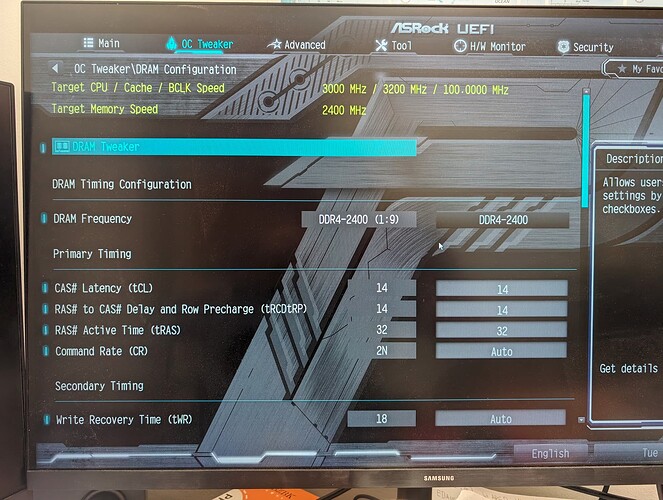 DRAM Configuration
