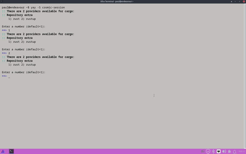 How to install COSMIC DE? - Pacman & AUR helpers - EndeavourOS
