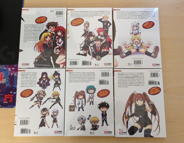 Highschool DxD Manga 01-06 back