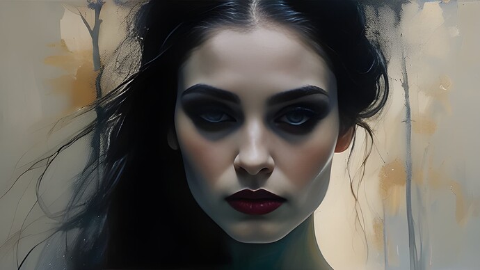 Casey Baugh style Gothic Girl