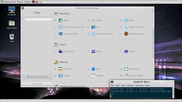 WayfireConfigManager