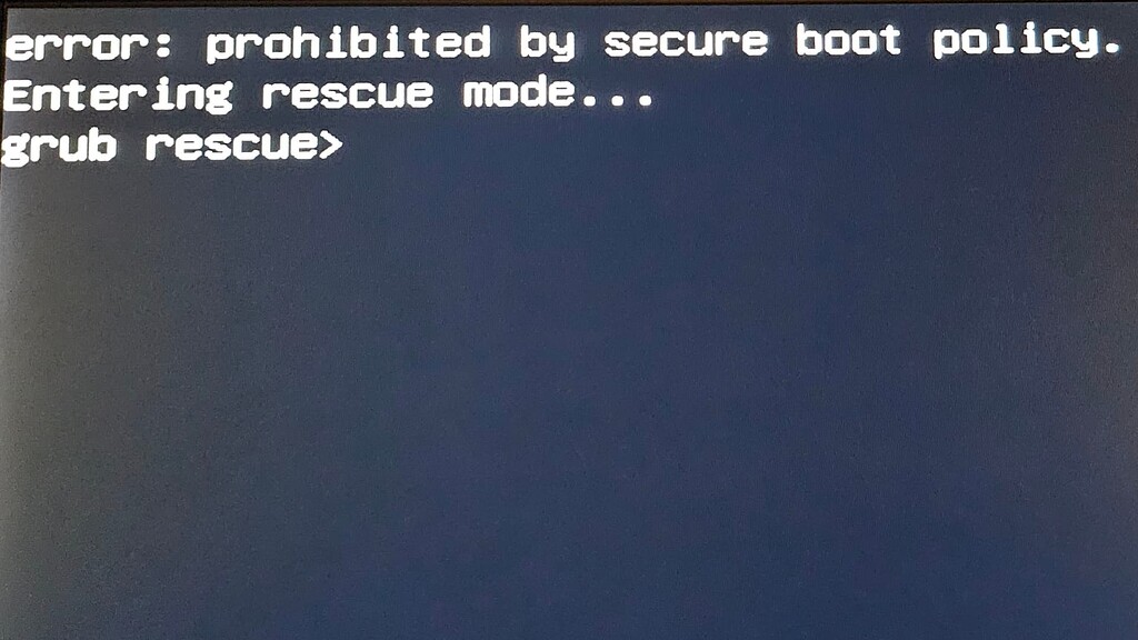 Can't boot with secure boot - Newbie - EndeavourOS