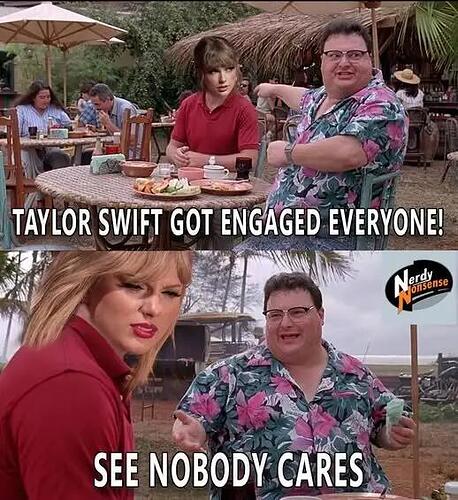 swiftengagednoonecares