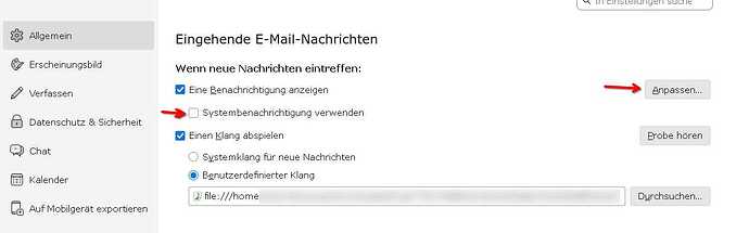 TB-Emailbenachrichtigung