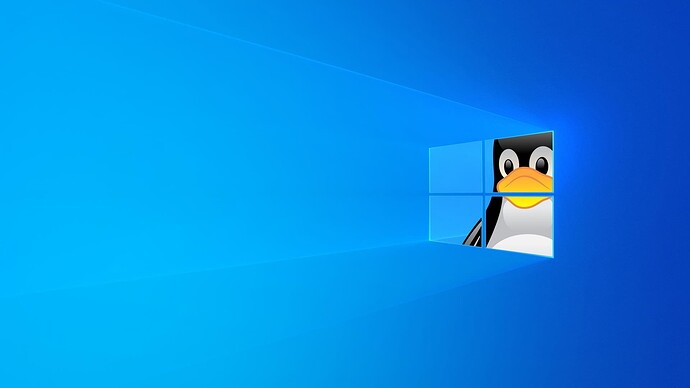 Linux VM in windows 10 wallpaper