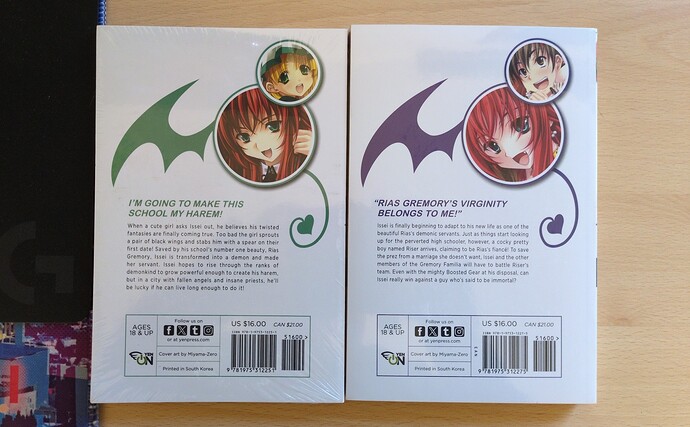 High School DxD (light novel) 1-2 back