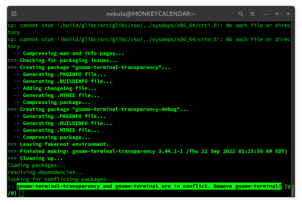 Remove Gnome Terminal