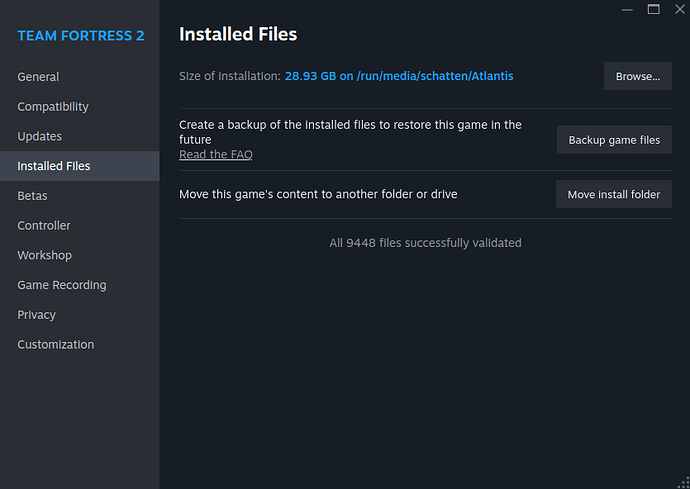 Steam TF2 validate