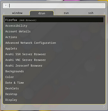 rofi -show drun