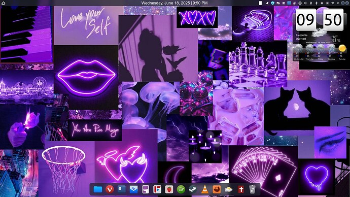 Purple-LOVE-YOURSELF-Wallpaper-EndeavourOS-Linux-HD-XXX-69