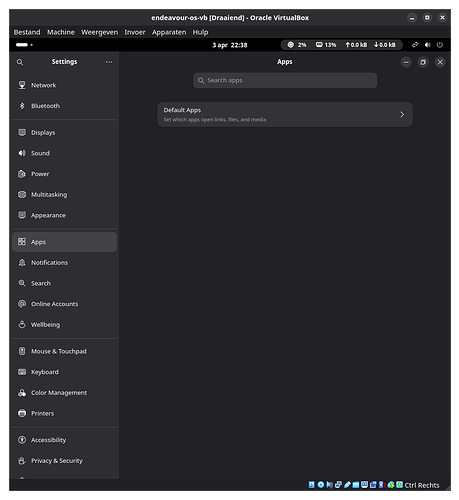 1-Endeavour.OS Gnome VM