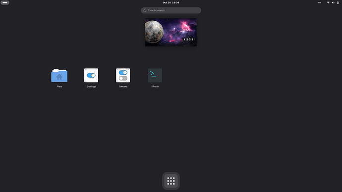 GNOME Minimal Default