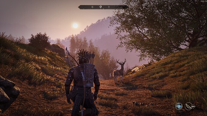 sunrise+deer_oblivion