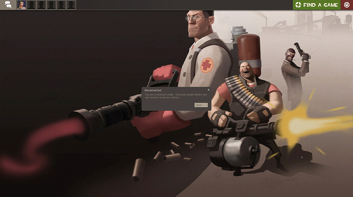 TF 2 insecure