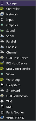 vm hardware add options