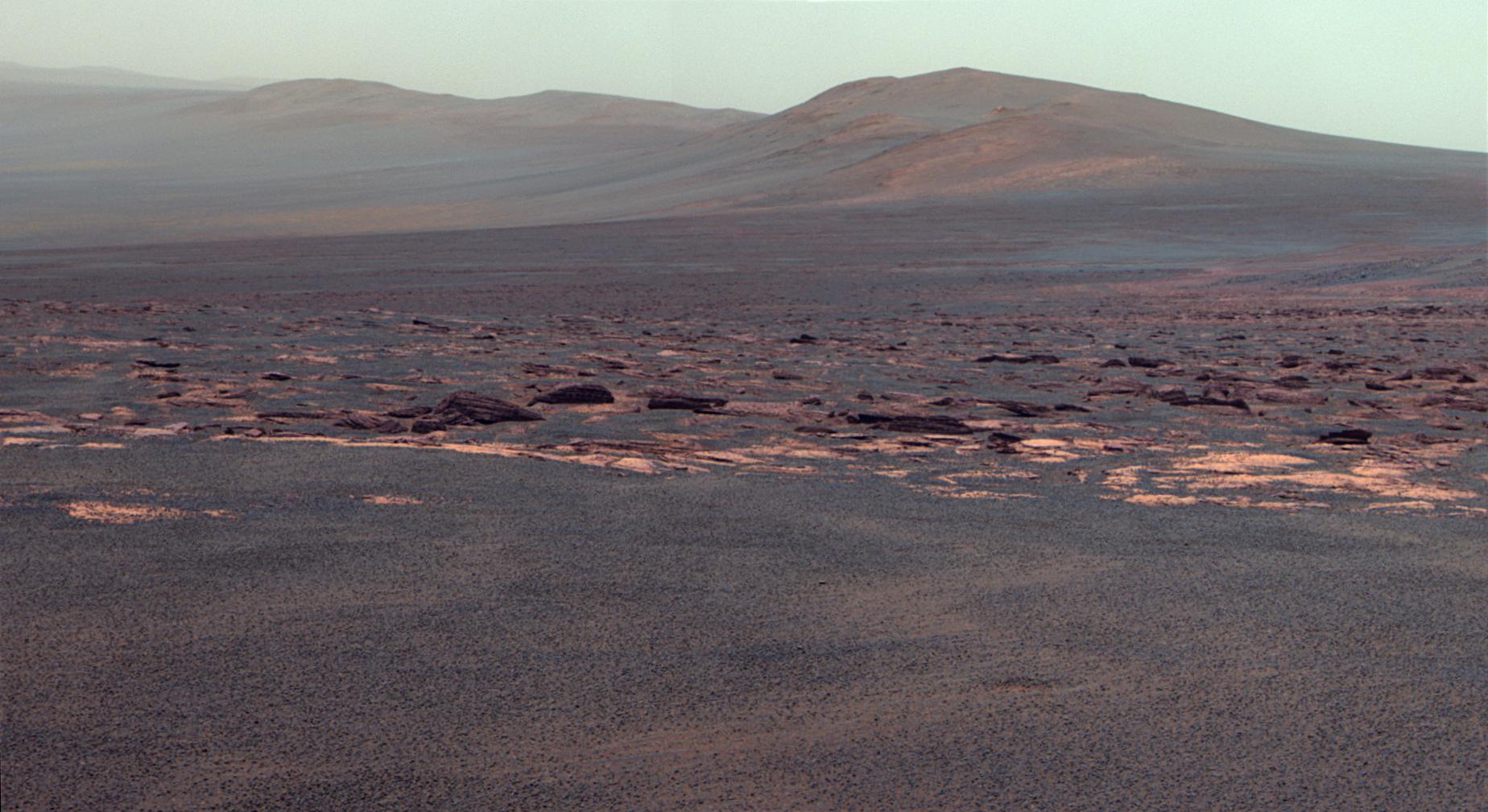 Western Rim of Endeavour Crater Mars