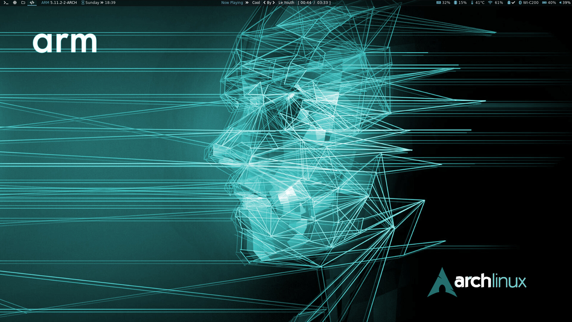 2021-03-14-Arm_i3+Polybar-screenshot