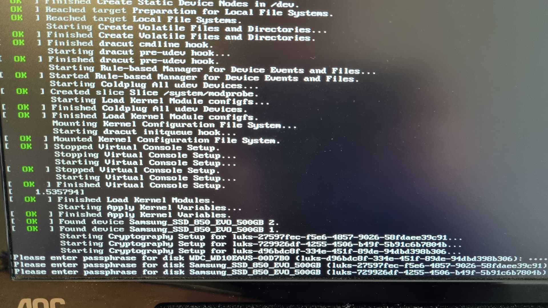 Auto mount of LUKS partition - Kernel, boot, graphics & hardware -  EndeavourOS