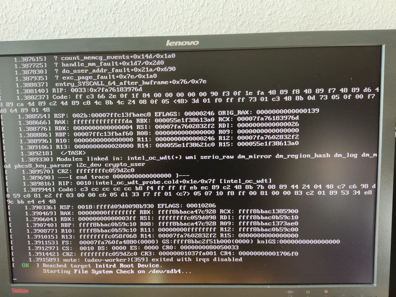 Problem in dual boot after latest updates - Kernel, boot, graphics ...
