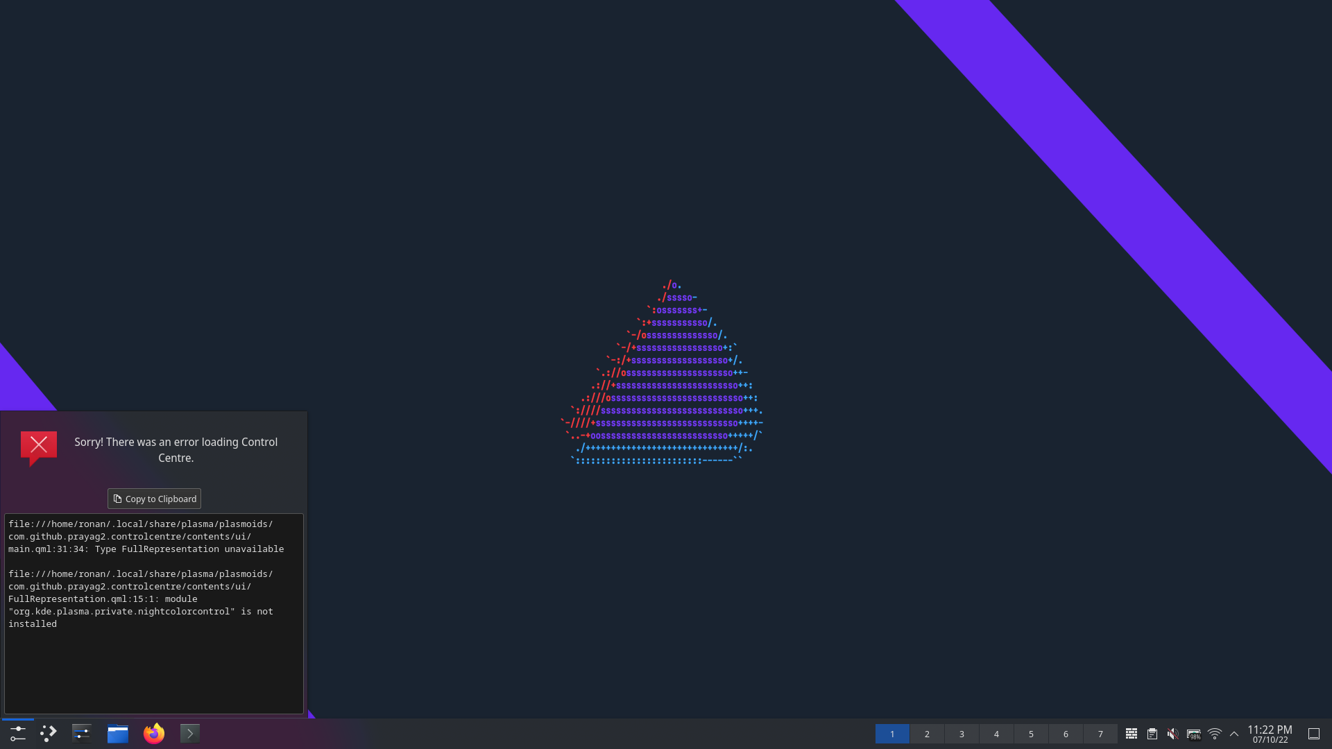 kde-widget-not-working-plasma-endeavouros