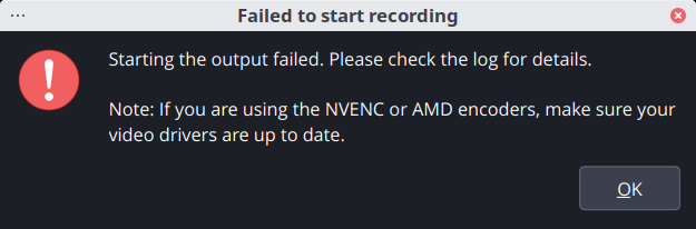 Failed to start recording_001