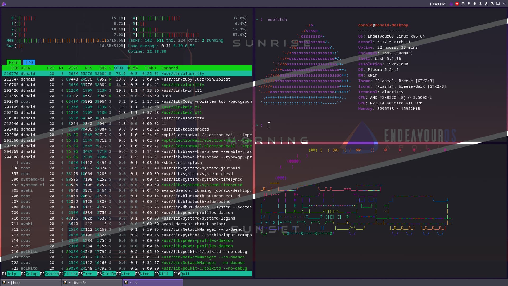 Share Your Desktop Lounge Endeavouros