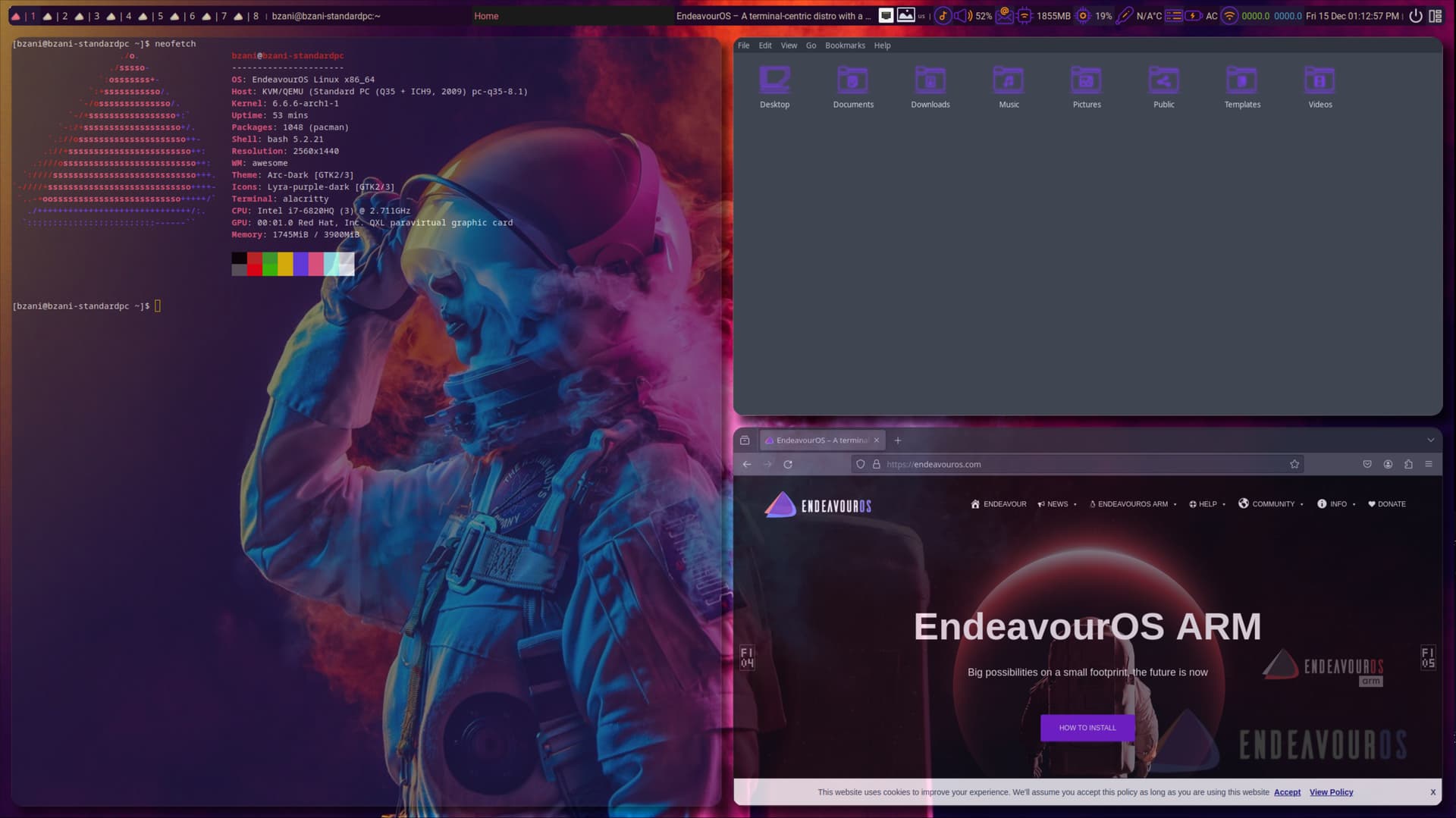 Share Your Desktop Lounge EndeavourOS
