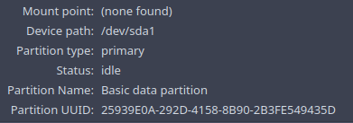 KDE Partition manager_info