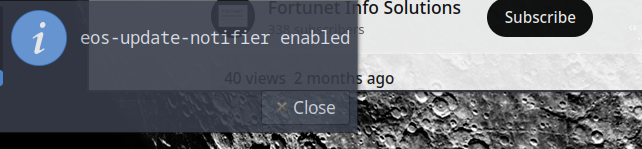 Eos notifier questions - Kernel, boot, graphics & hardware - EndeavourOS