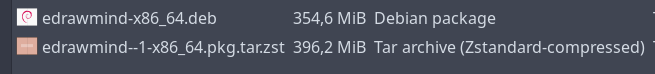 sudo pacman -U edrawmind--1-x86_64.pkg.tar.zst