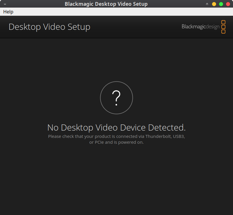 No device check