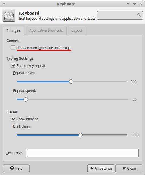 xfce4-settings-keyboard-behaviour