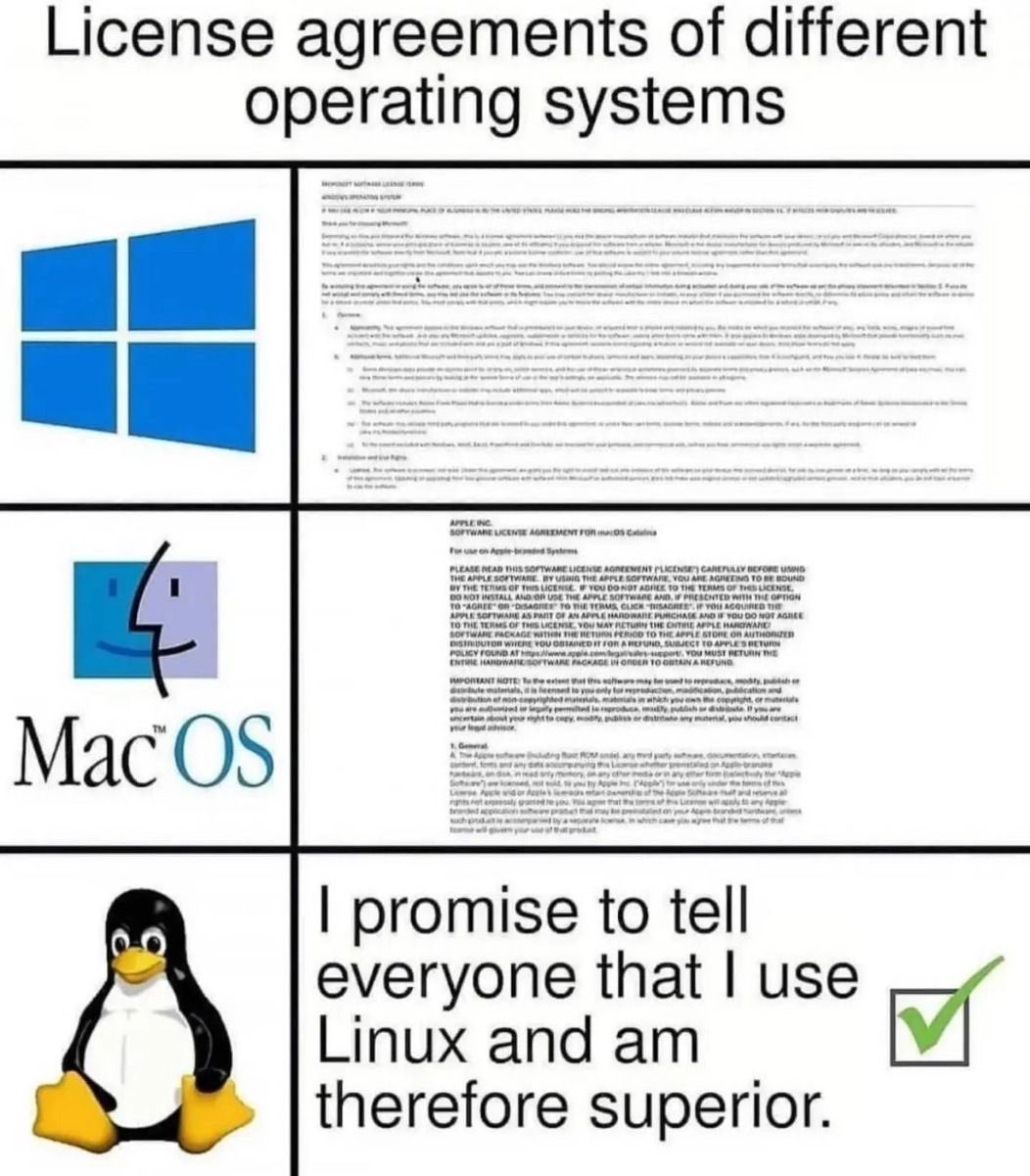 Share Your Linux Memes - Page 91 - Lounge - EndeavourOS