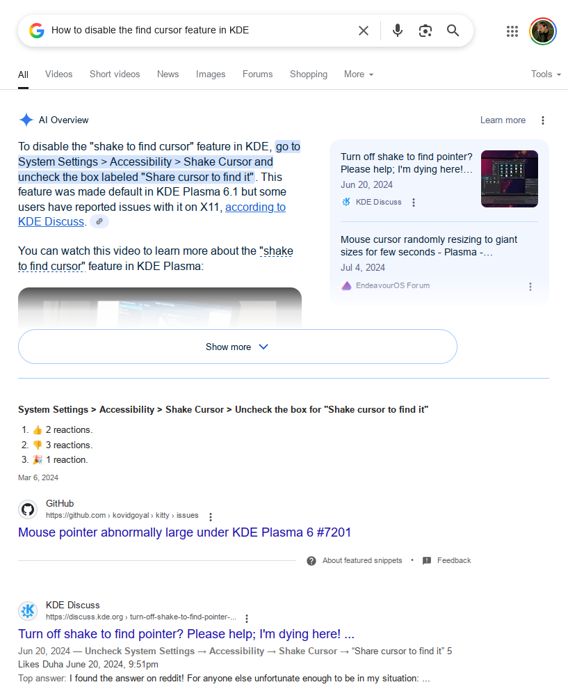 How to disable the find cursor feature in KDE - Newbie - EndeavourOS